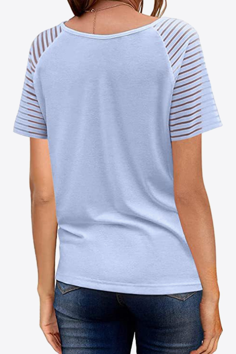 V-Neck Raglan Sleeve Tee