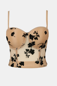 Floral Mesh Bustier