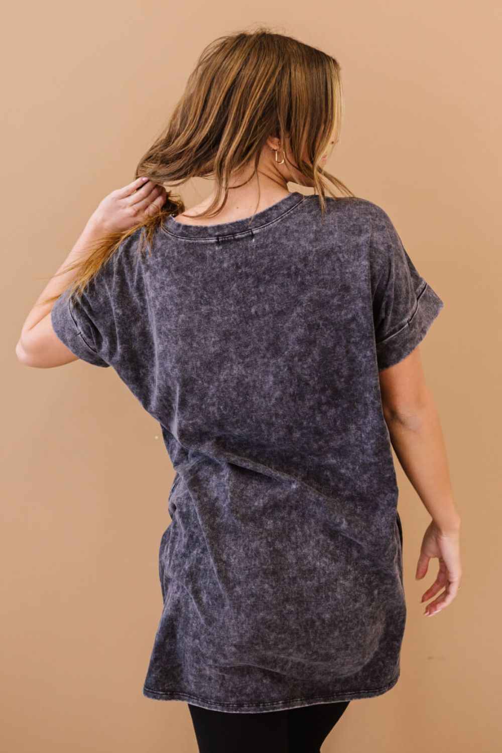 Zenana Memory Lane Full Size Run Mineral Wash Tee