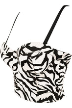 Load image into Gallery viewer, Zebra Print Bustier
