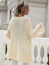 Load image into Gallery viewer, Flare Sleeve Openwork Open Front Cardigan
