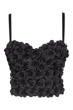 Load image into Gallery viewer, Flower Embellishment Spaghetti Strap Bustier
