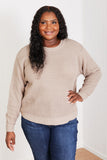 Zenana Autumn is Calling Full Size Waffle Knit Sweater