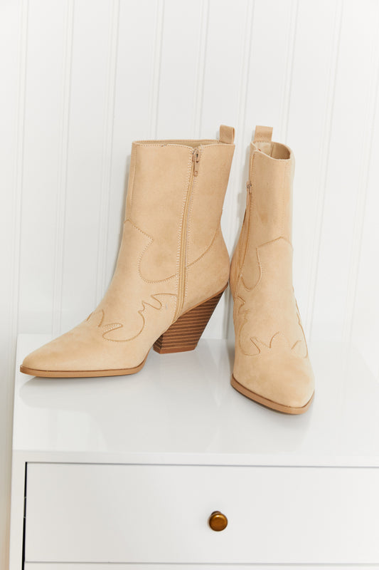 Qupid Down in Dallas Embroidered Cowboy Booties