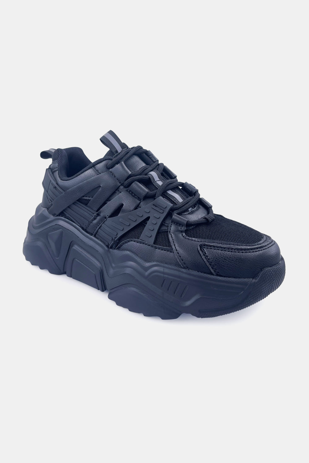 Berness Running Late Chunky Sole Athletic Sneakers in Black