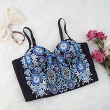 Load image into Gallery viewer, Beaded Floral Spaghetti Strap Bustier
