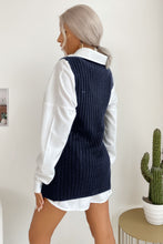 Load image into Gallery viewer, Slit Hem Sweater Vest Dress
