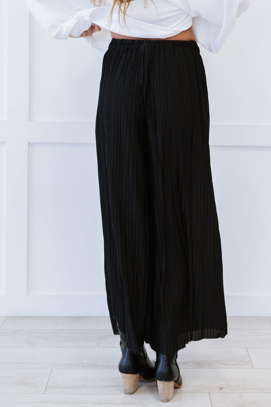 Zenana Pleats for Days Full Size Run Palazzo Pants