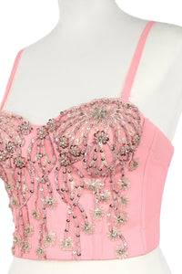 Beaded and Sequined Bustier