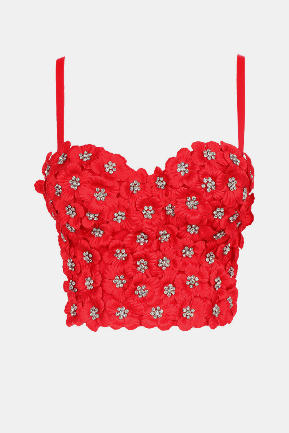 Flower Embellishment Bustier