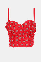 Load image into Gallery viewer, Flower Embellishment Bustier
