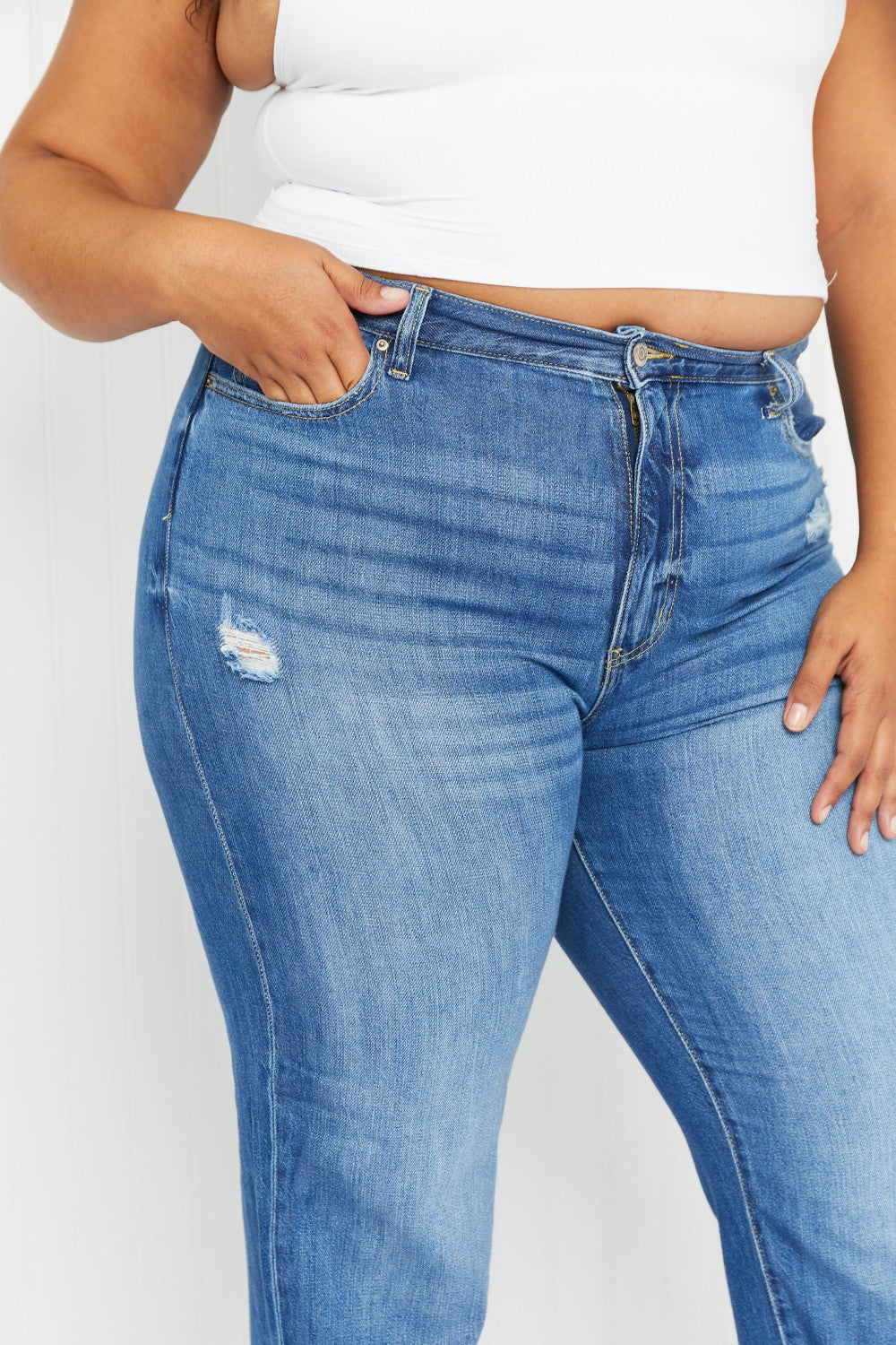 Zenana Brie Full Size Mom Jeans