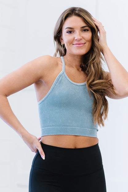 Zenana On the Move Full Size Scoop Neck Cropped Cami