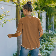 Load image into Gallery viewer, Contrast Trim Raglan Sleeve T-Shirt
