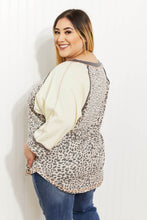 Load image into Gallery viewer, Jodifl Bestie Full Size Run Leopard Baseball Tee
