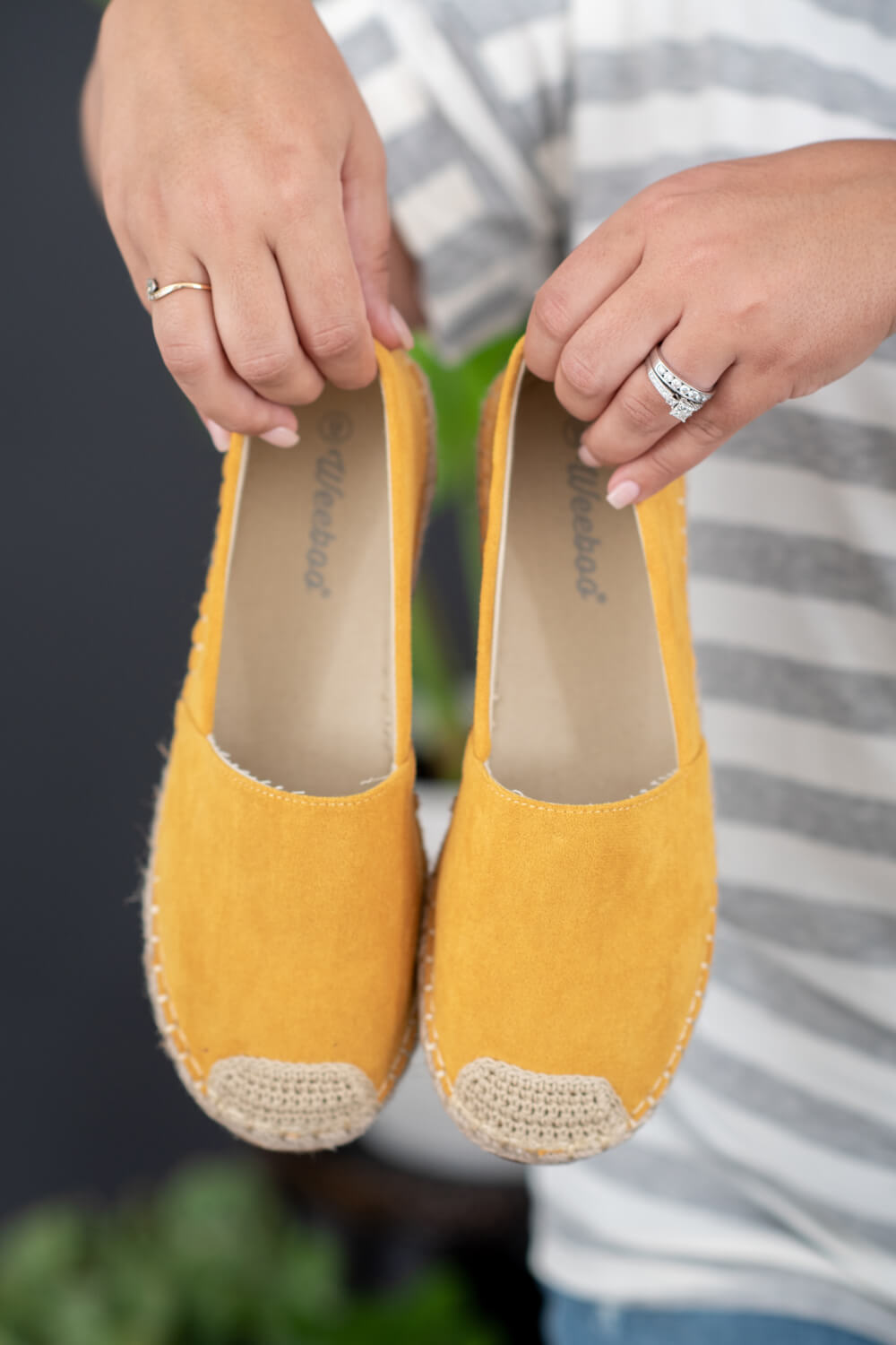 WeeBoo In Step Espadrille Slip-On Flats in Yellow