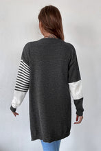 Load image into Gallery viewer, Striped Color Block Longline Cardigan
