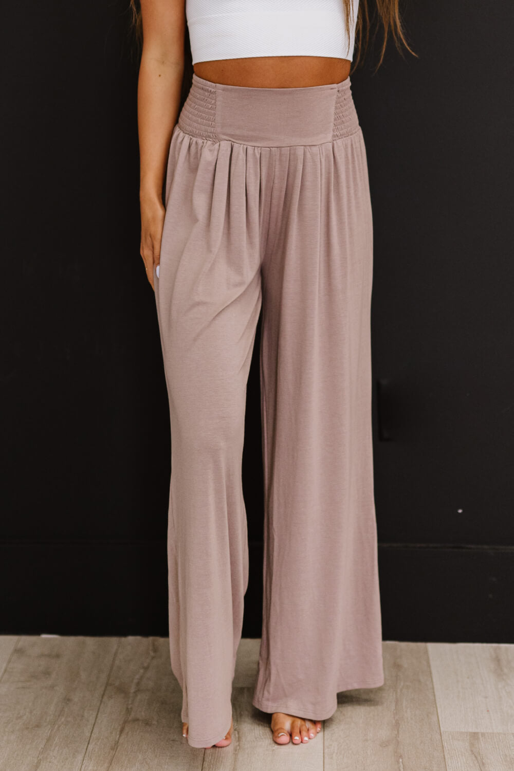 Zenana Easy Breezy Full Size Run Palazzo Pants