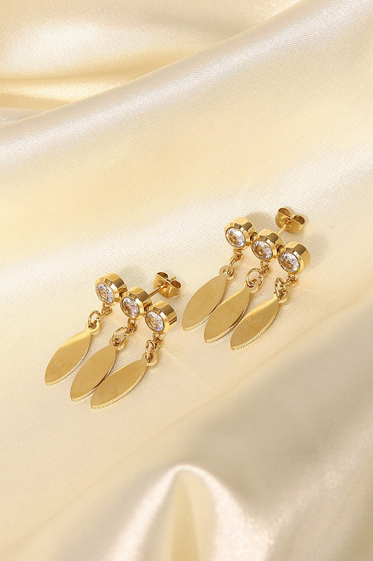 Rhinestone Teardrop Earrings