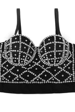 Load image into Gallery viewer, Rhinestone Spaghetti Strap Bustier
