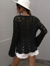 Load image into Gallery viewer, Openwork Dropped Shoulder Knit Top
