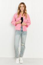 Load image into Gallery viewer, Andree by Unit Dripping in Pearls Full Size Embellished Denim Jacket
