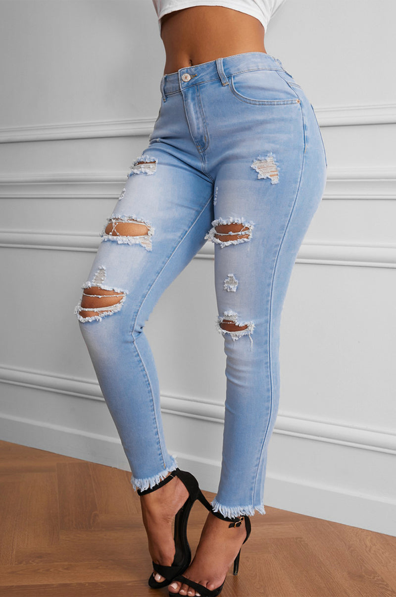 Washed Ripped Jeans