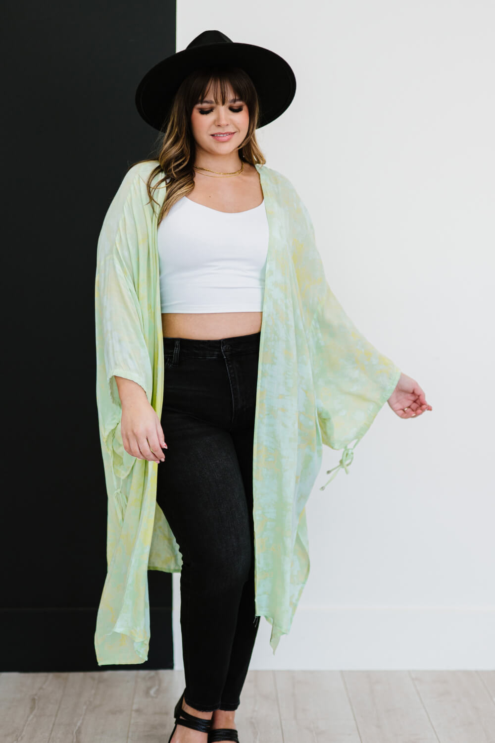 Davi & Dani Time for Tie-Dye Full Size Longline Kimono