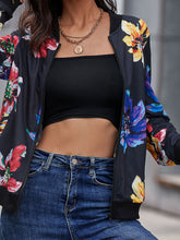 Load image into Gallery viewer, Large Scale Floral Bomber Jacket
