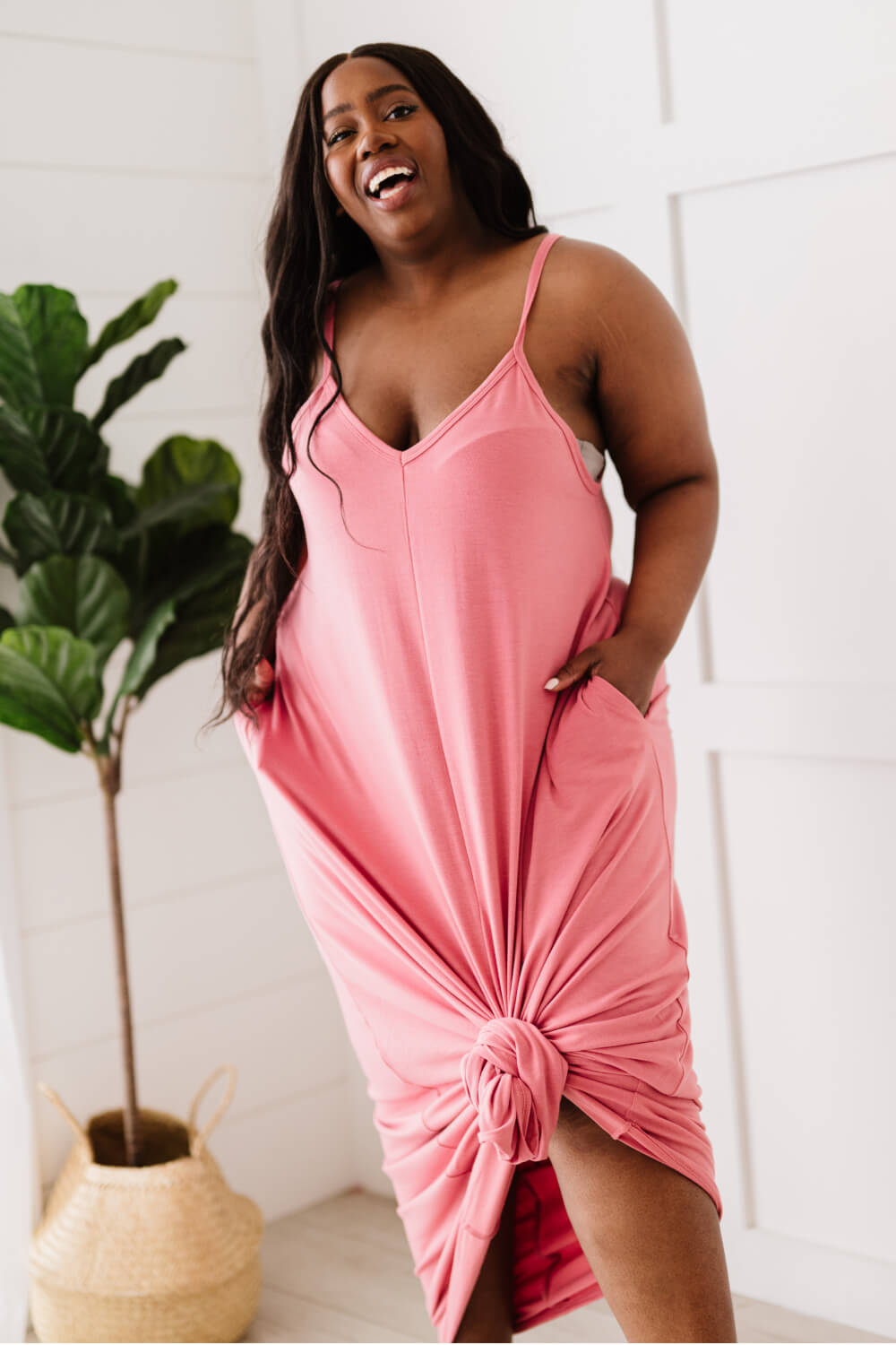 Zenana Beach Vibes Full Size Run Cami Maxi Dress