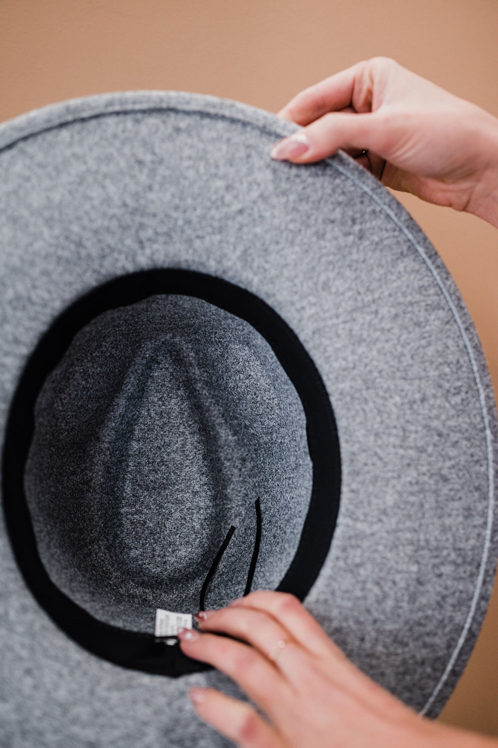 Fame X-Stitch Flat Brim Fedora Hat