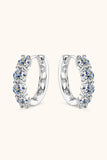 2.4 Carat Moissanite Huggie Earrings