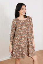 Load image into Gallery viewer, Jade By Jane Swirls and Twirls Full Size Printed Dress
