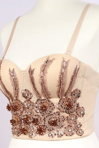 Floral Beaded Bustier