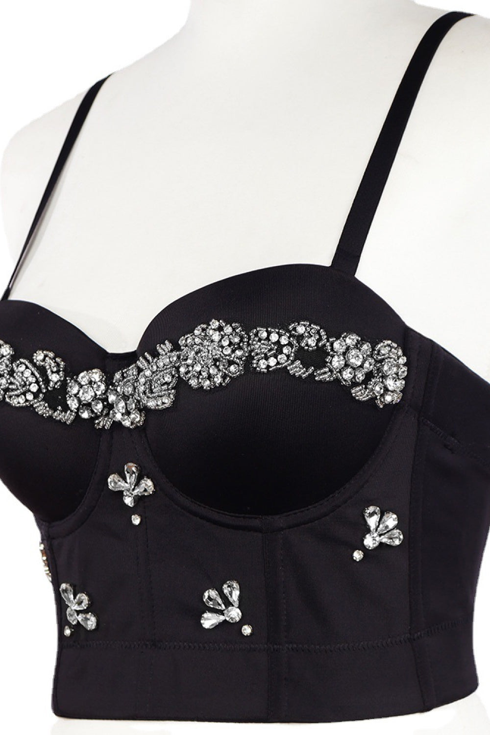 Rhinestone Applique Bustier