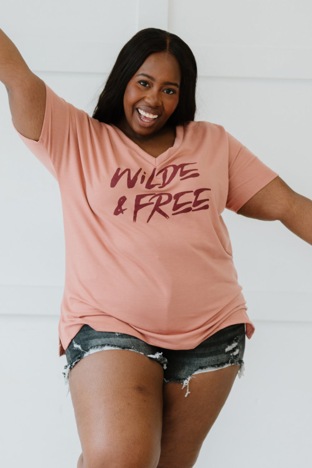 Sew In Love Wilde & Free Full Size Run Graphic Tee