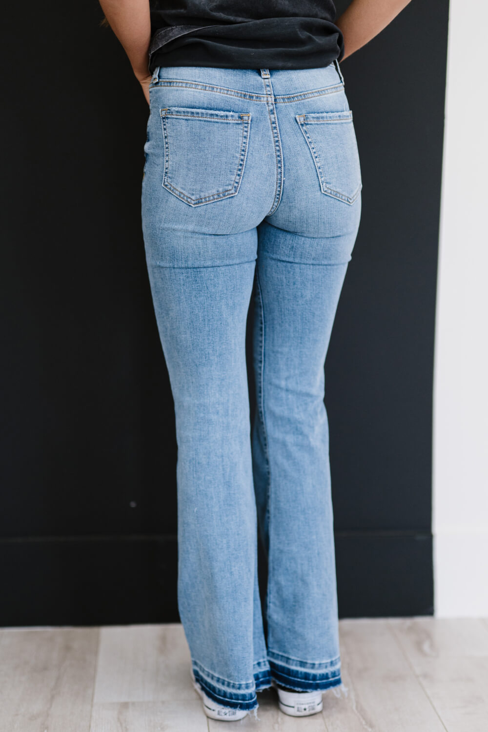 SneakPeek Fit and Flair Full Size Run Flare Jeans