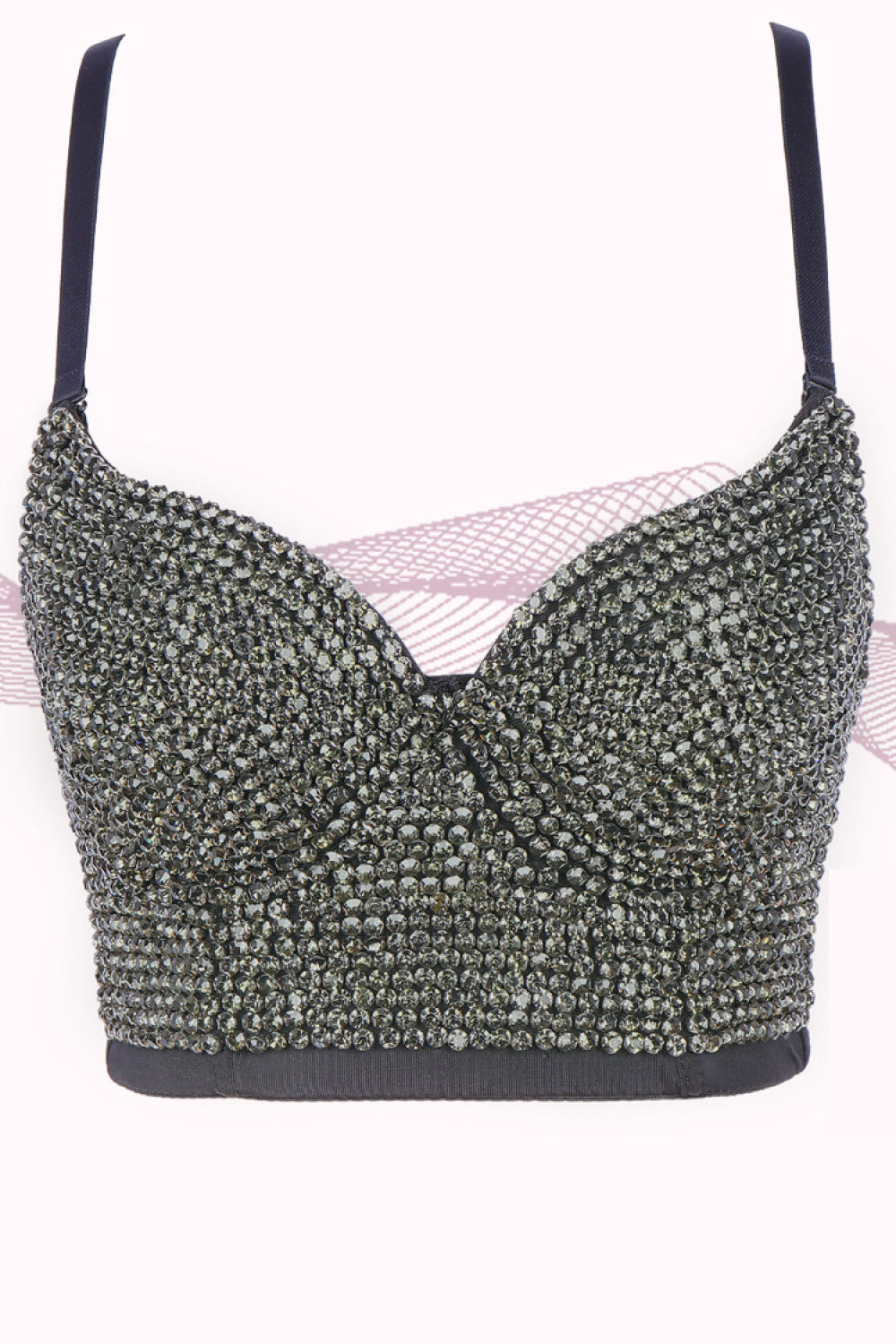 All-Over Rhinestone Bustier