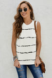 Striped Round Neck Tank