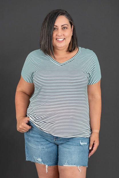 Sew In Love Running Free Full Size Striped Tee