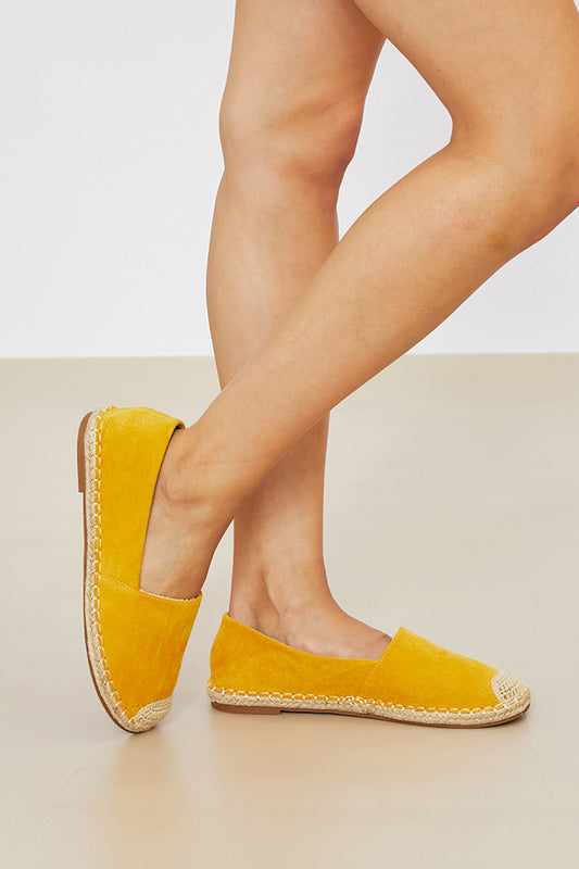 WeeBoo In Step Espadrille Slip-On Flats in Yellow