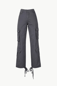 Ankle-Tie Cargo Pants