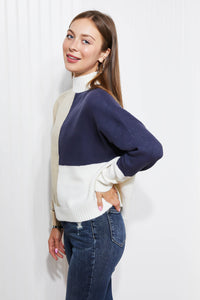 HYFVE Straight-A Student Color Block Sweater