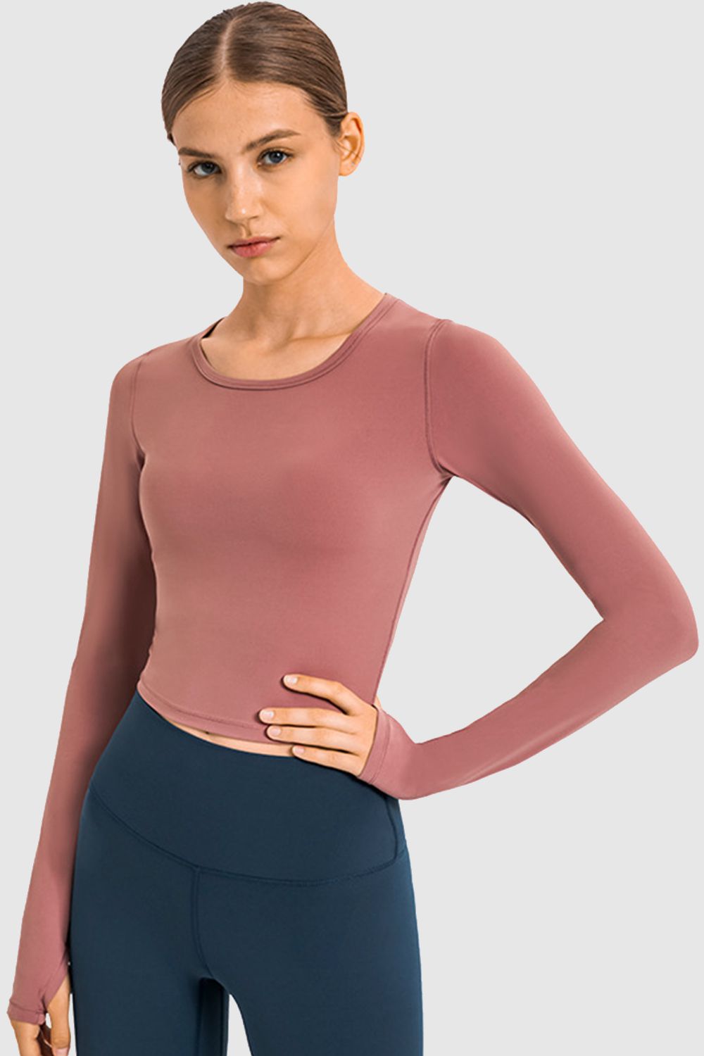 Long Sleeve Crop T-shirt