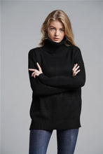 Load image into Gallery viewer, Side Slit Turtleneck Sweater
