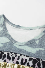 Load image into Gallery viewer, Mixed Print Round Neck Long Sleeve Tee
