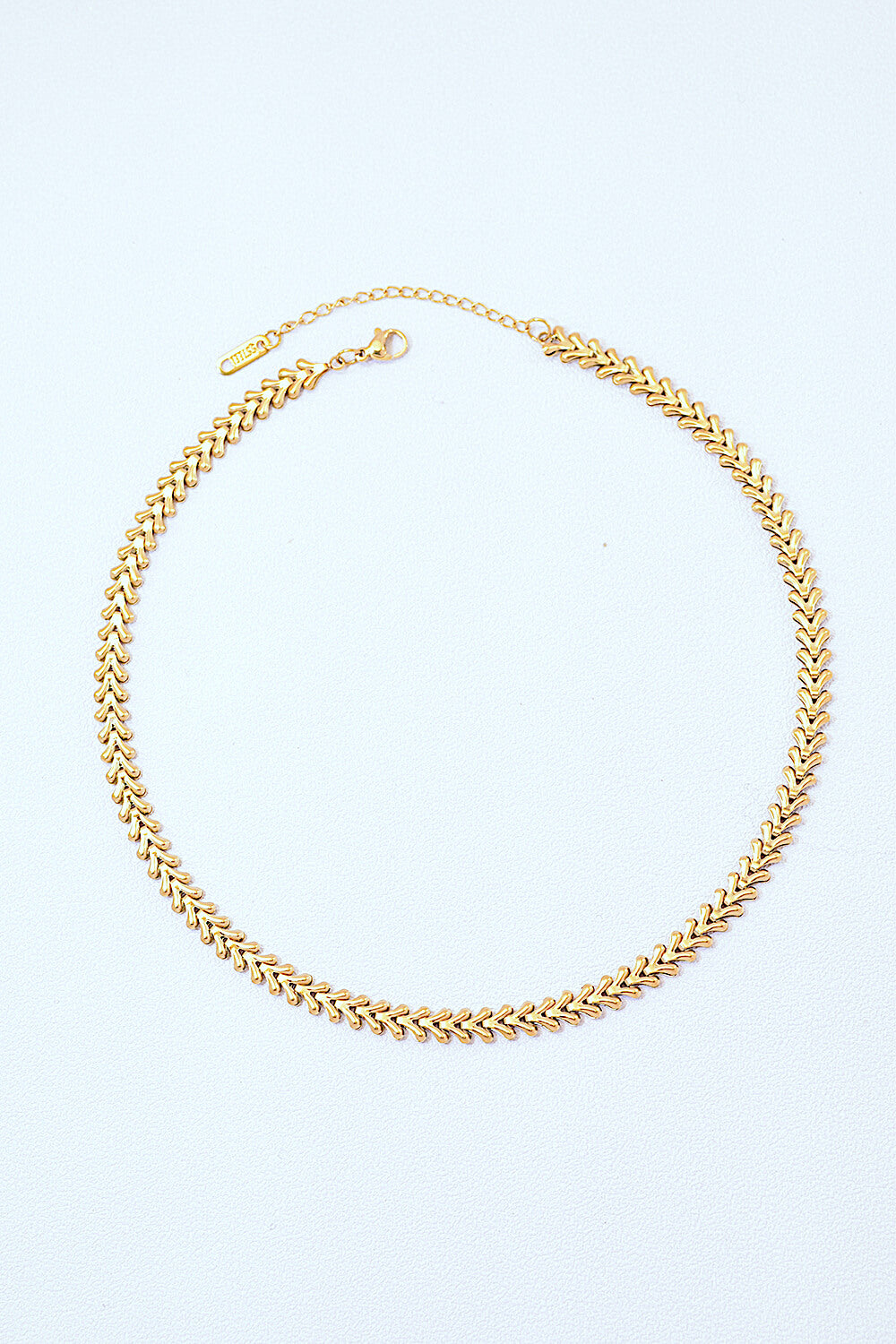 Very Captivating Gold-Plated V-Chain Necklace