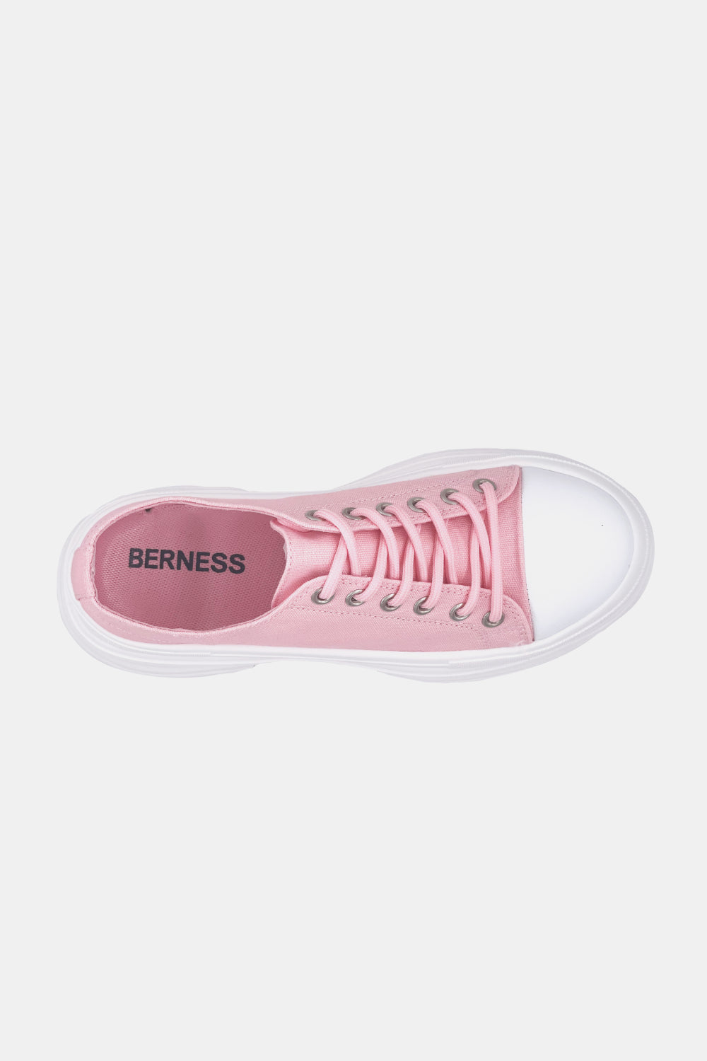 Berness Platform Lace-Up Sneakers in Pink