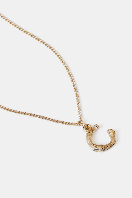 A-M Letter Pendant Necklace