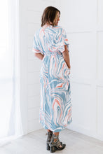 Load image into Gallery viewer, ODDI Down to Earth Full Size Run Marbled Midi Dress
